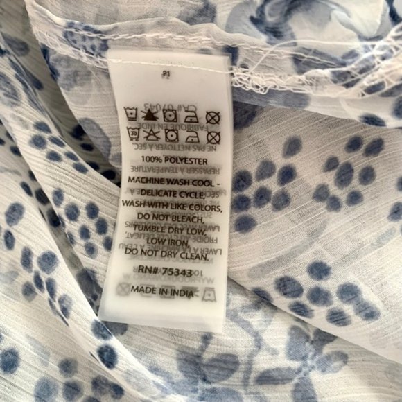 Rachel Zoe Floral Kimono Duster Large Pockets Lightweight Open Front India OS - Picture 6 of 6